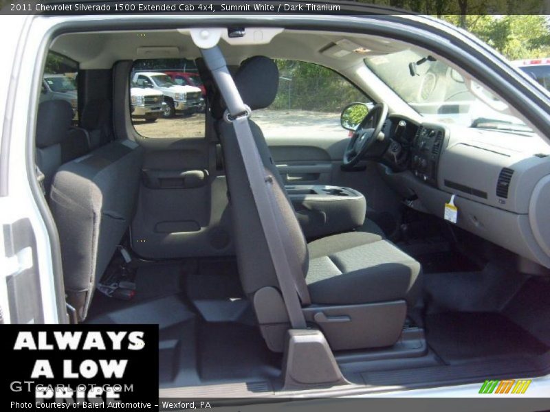 Summit White / Dark Titanium 2011 Chevrolet Silverado 1500 Extended Cab 4x4