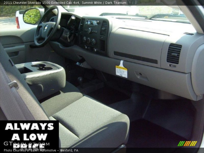 Summit White / Dark Titanium 2011 Chevrolet Silverado 1500 Extended Cab 4x4