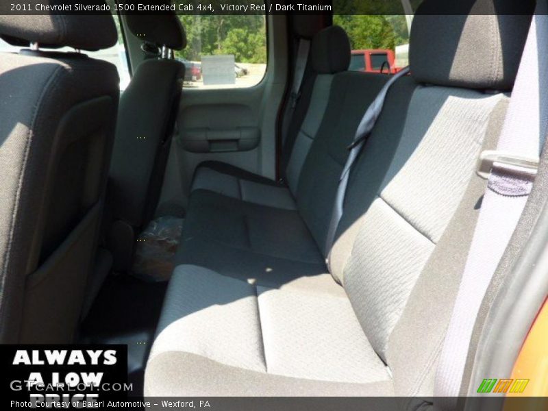 Victory Red / Dark Titanium 2011 Chevrolet Silverado 1500 Extended Cab 4x4