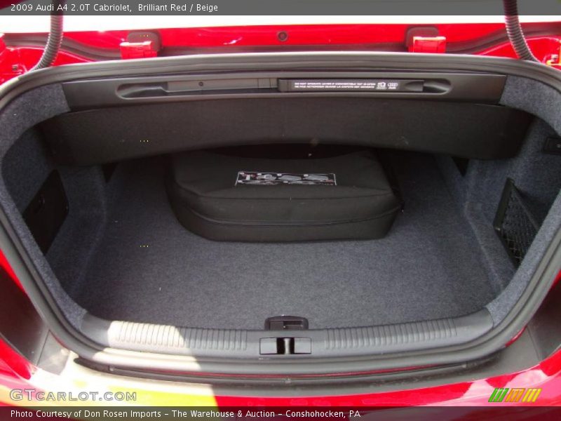Brilliant Red / Beige 2009 Audi A4 2.0T Cabriolet