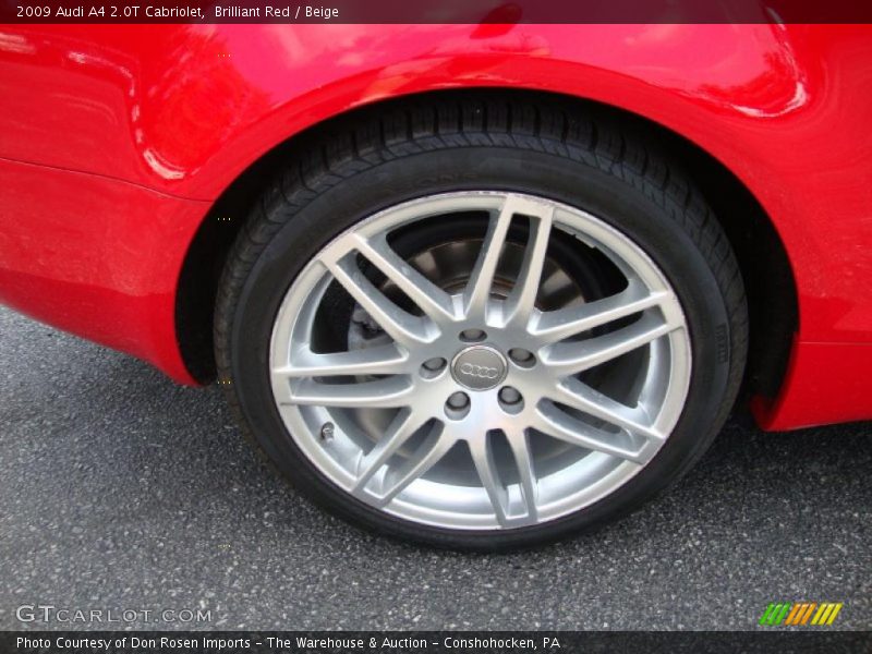 Brilliant Red / Beige 2009 Audi A4 2.0T Cabriolet