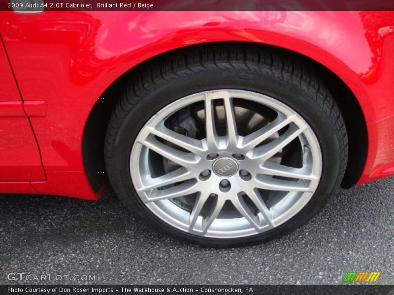 Brilliant Red / Beige 2009 Audi A4 2.0T Cabriolet