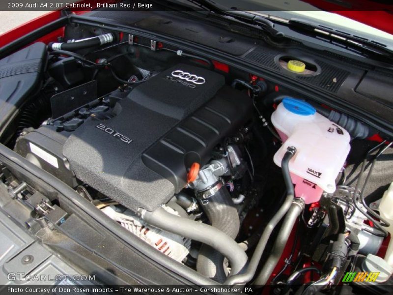Brilliant Red / Beige 2009 Audi A4 2.0T Cabriolet