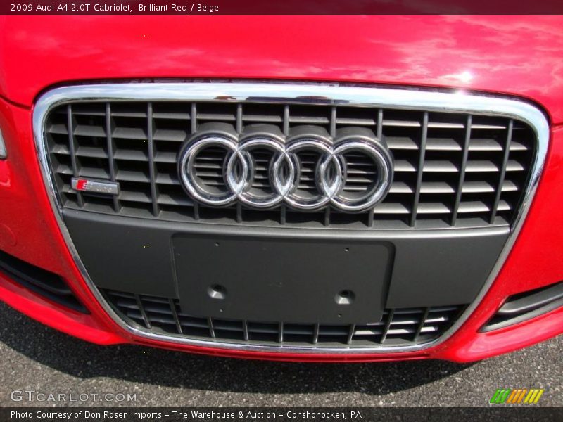 Brilliant Red / Beige 2009 Audi A4 2.0T Cabriolet