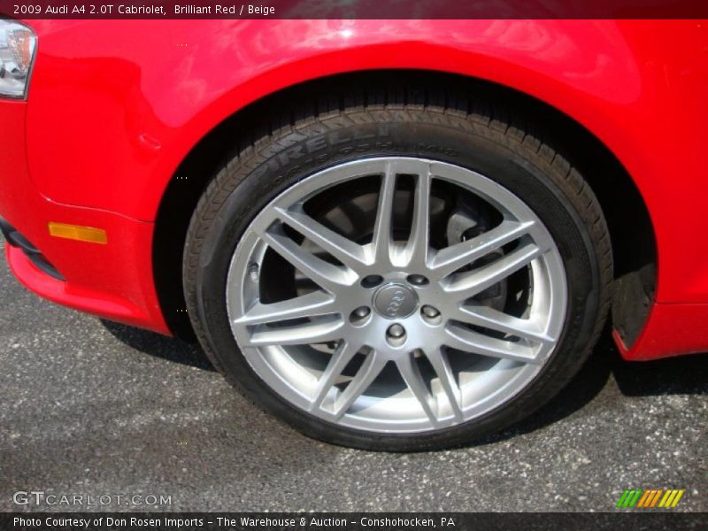 Brilliant Red / Beige 2009 Audi A4 2.0T Cabriolet