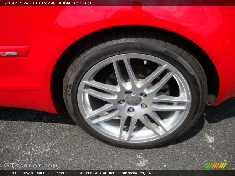 Brilliant Red / Beige 2009 Audi A4 2.0T Cabriolet