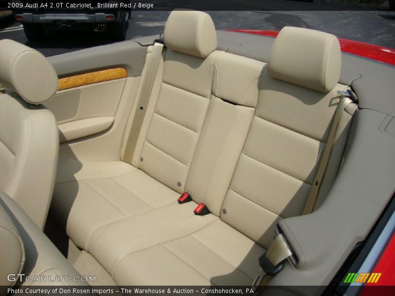 Brilliant Red / Beige 2009 Audi A4 2.0T Cabriolet