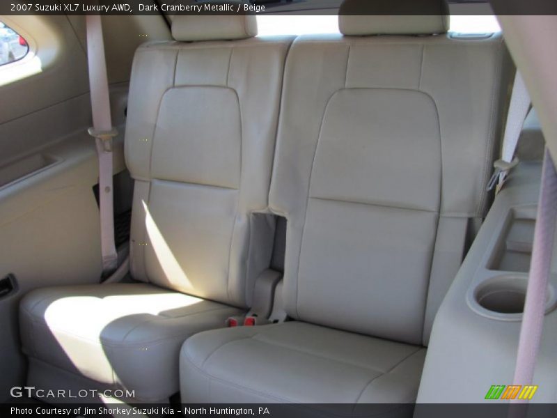 Dark Cranberry Metallic / Beige 2007 Suzuki XL7 Luxury AWD