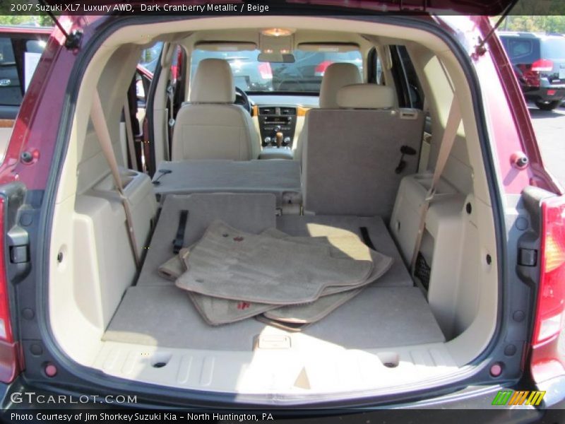 Dark Cranberry Metallic / Beige 2007 Suzuki XL7 Luxury AWD