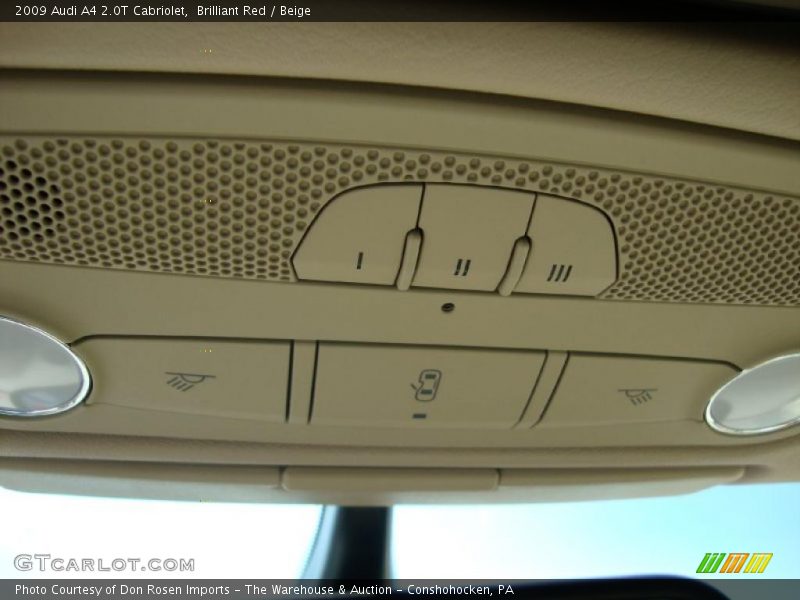 Brilliant Red / Beige 2009 Audi A4 2.0T Cabriolet