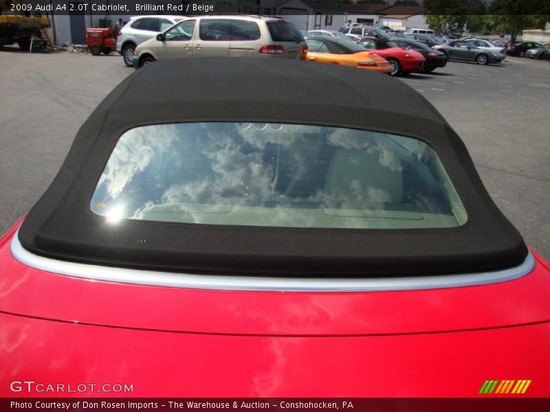 Brilliant Red / Beige 2009 Audi A4 2.0T Cabriolet