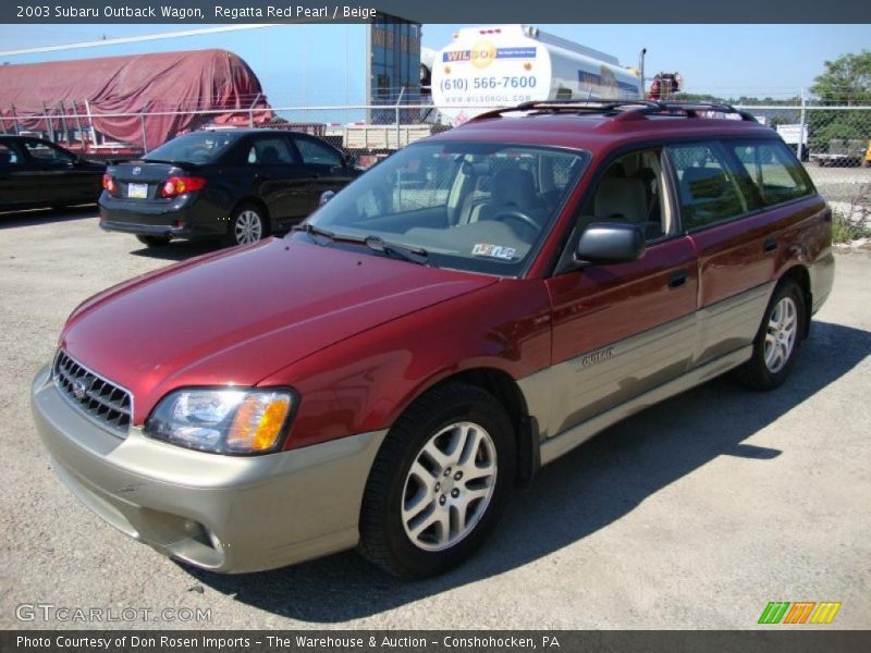 Regatta Red Pearl / Beige 2003 Subaru Outback Wagon