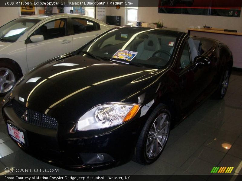 Kalapana Black Satin / Medium Gray 2009 Mitsubishi Eclipse Spyder GT