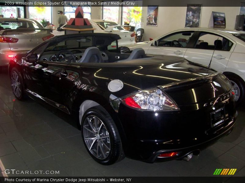 Kalapana Black Satin / Medium Gray 2009 Mitsubishi Eclipse Spyder GT