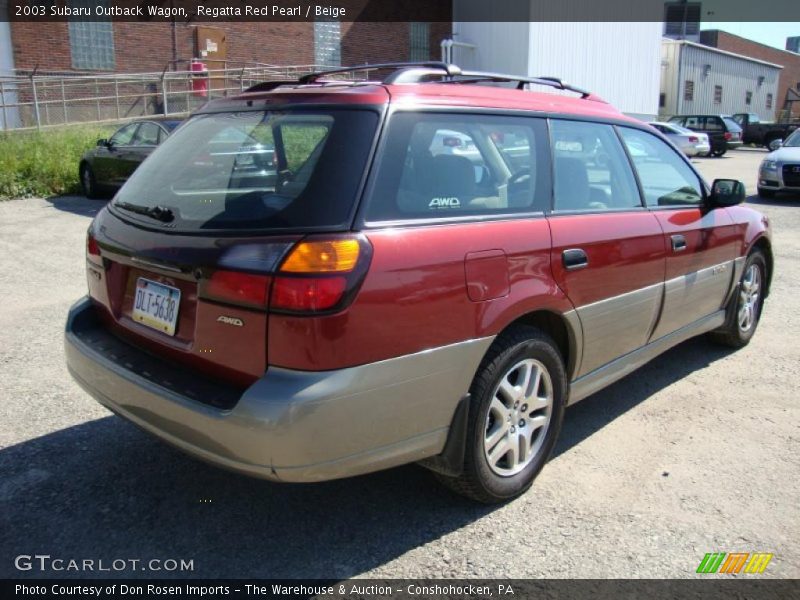 Regatta Red Pearl / Beige 2003 Subaru Outback Wagon