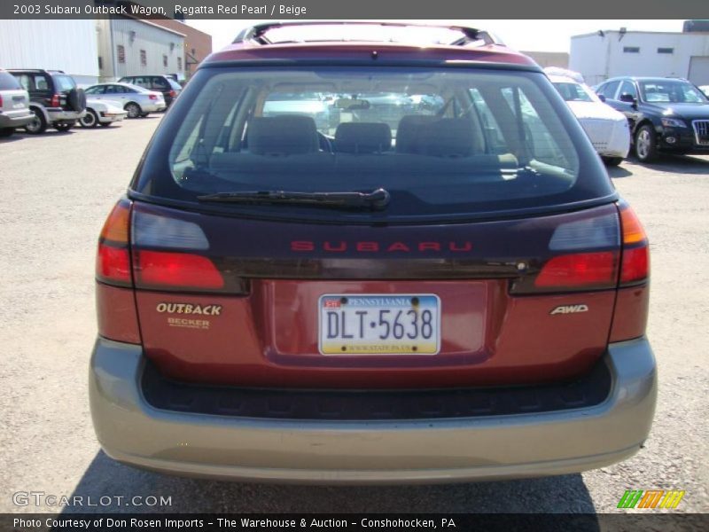 Regatta Red Pearl / Beige 2003 Subaru Outback Wagon