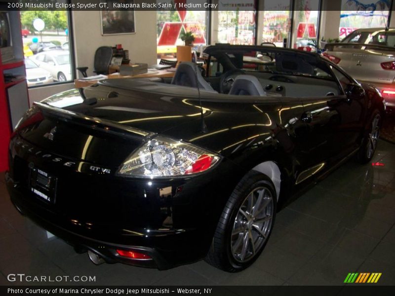 Kalapana Black Satin / Medium Gray 2009 Mitsubishi Eclipse Spyder GT