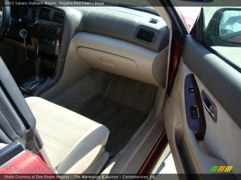 Regatta Red Pearl / Beige 2003 Subaru Outback Wagon