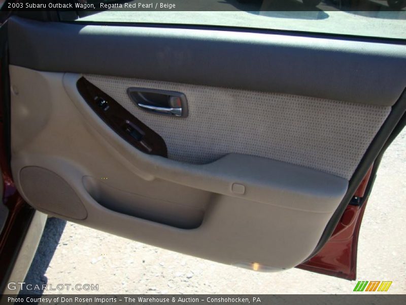 Regatta Red Pearl / Beige 2003 Subaru Outback Wagon