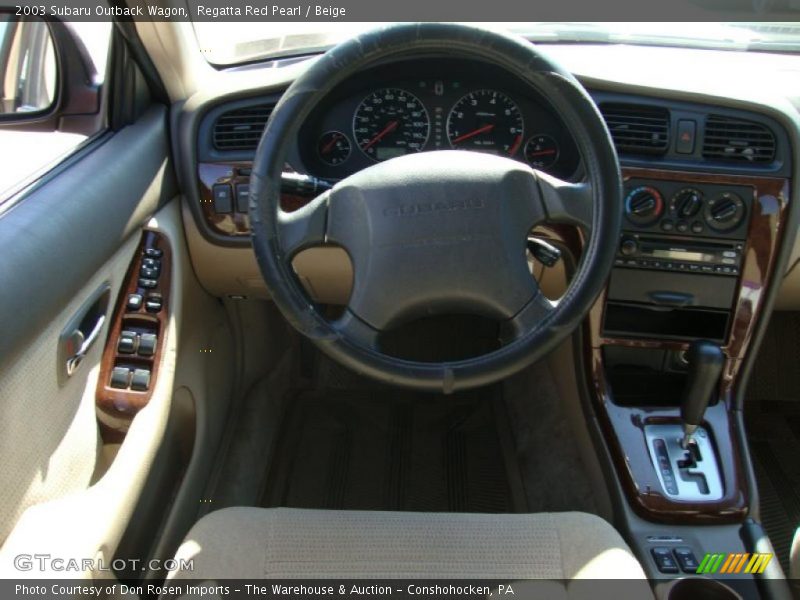 Regatta Red Pearl / Beige 2003 Subaru Outback Wagon