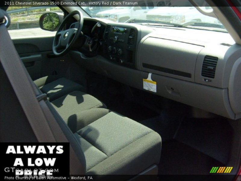 Victory Red / Dark Titanium 2011 Chevrolet Silverado 1500 Extended Cab