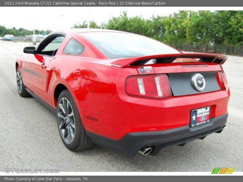 Race Red / CS Charcoal Black/Carbon 2011 Ford Mustang GT/CS California Special Coupe
