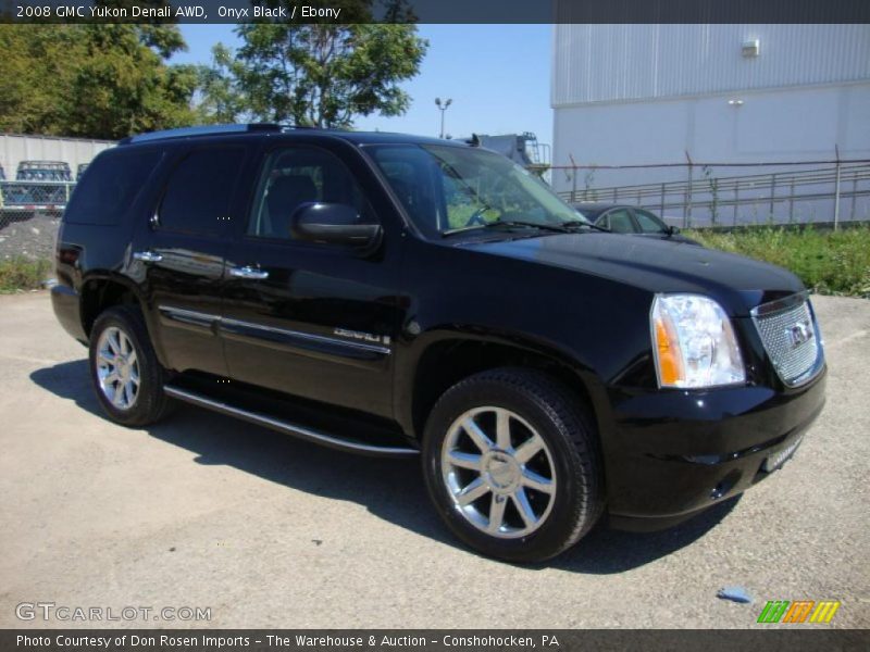 Onyx Black / Ebony 2008 GMC Yukon Denali AWD