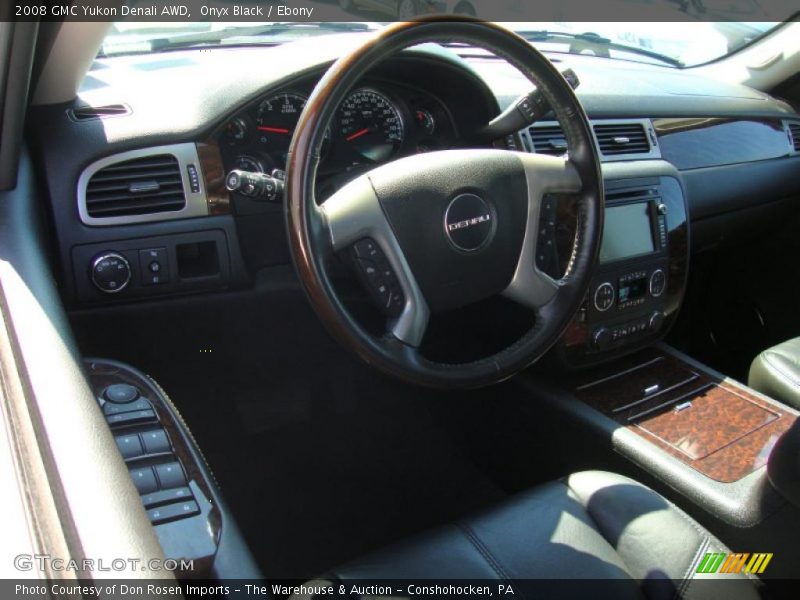 Onyx Black / Ebony 2008 GMC Yukon Denali AWD