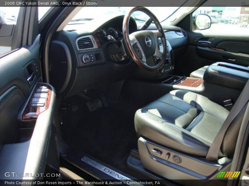 Onyx Black / Ebony 2008 GMC Yukon Denali AWD