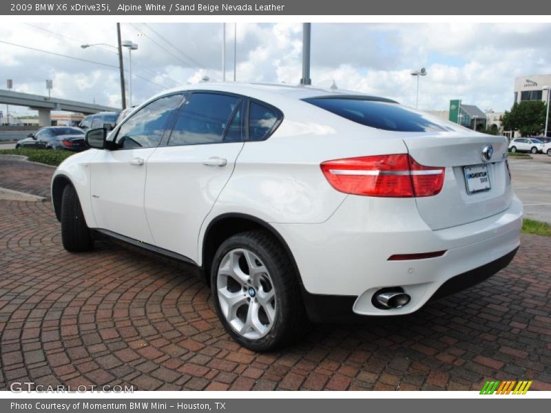 Alpine White / Sand Beige Nevada Leather 2009 BMW X6 xDrive35i