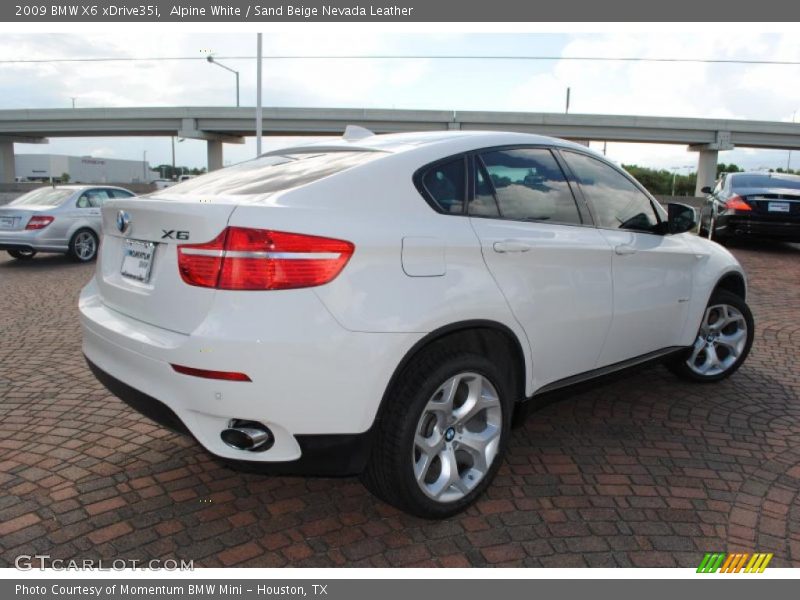 Alpine White / Sand Beige Nevada Leather 2009 BMW X6 xDrive35i