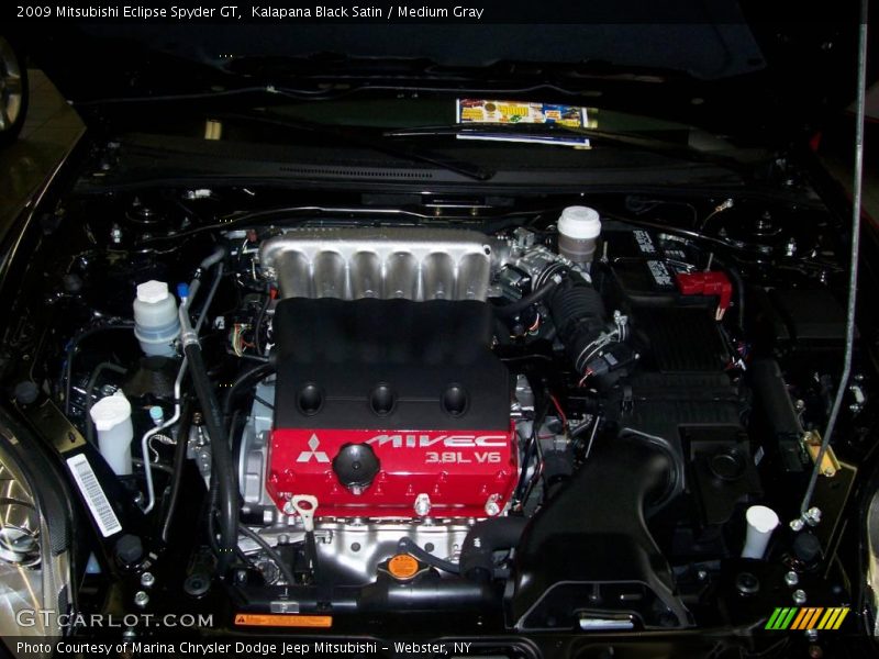 Kalapana Black Satin / Medium Gray 2009 Mitsubishi Eclipse Spyder GT