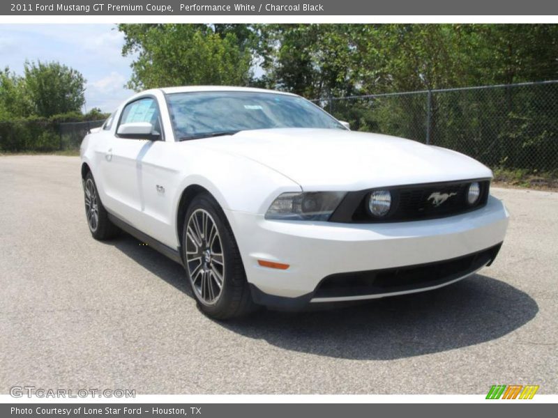 Performance White / Charcoal Black 2011 Ford Mustang GT Premium Coupe