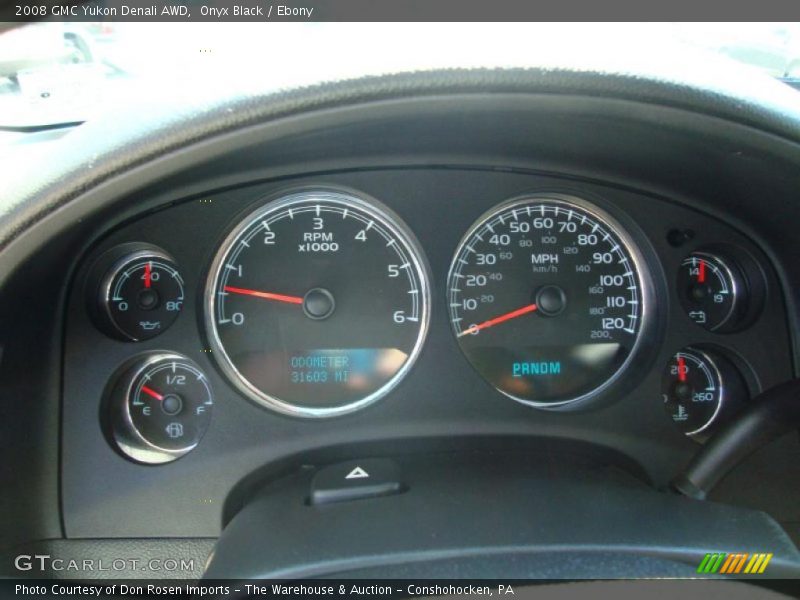 Onyx Black / Ebony 2008 GMC Yukon Denali AWD