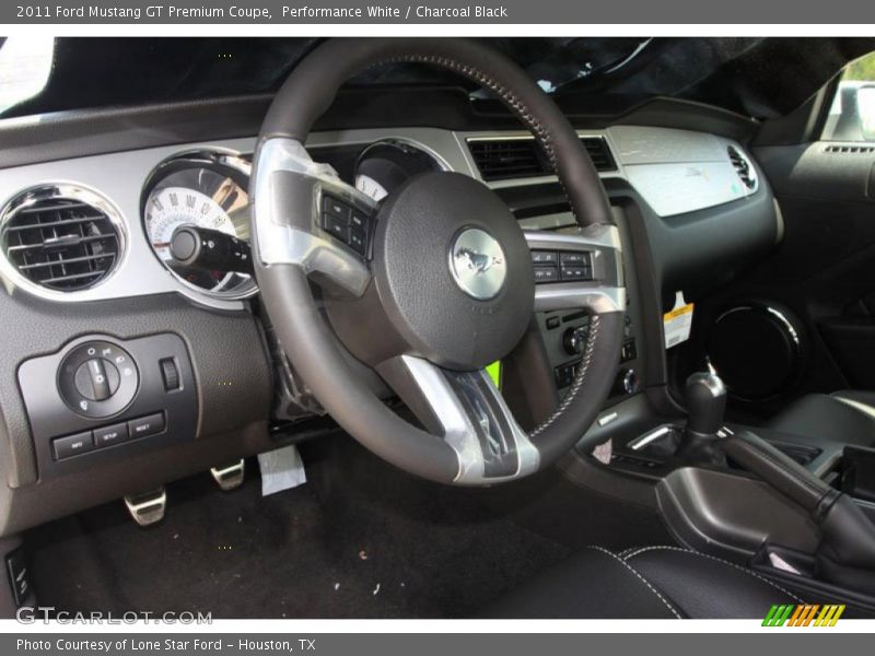 Performance White / Charcoal Black 2011 Ford Mustang GT Premium Coupe