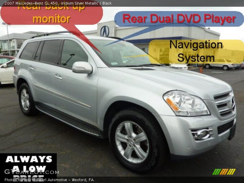Iridium Silver Metallic / Black 2007 Mercedes-Benz GL 450
