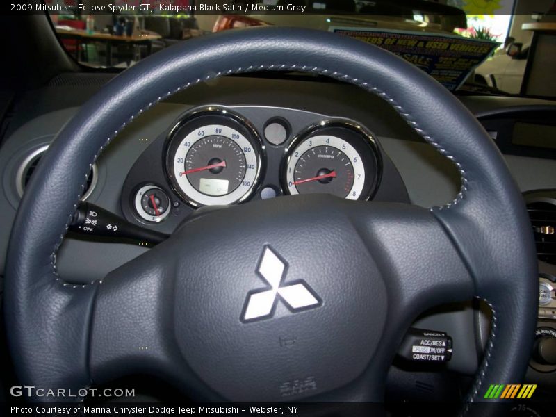 Kalapana Black Satin / Medium Gray 2009 Mitsubishi Eclipse Spyder GT