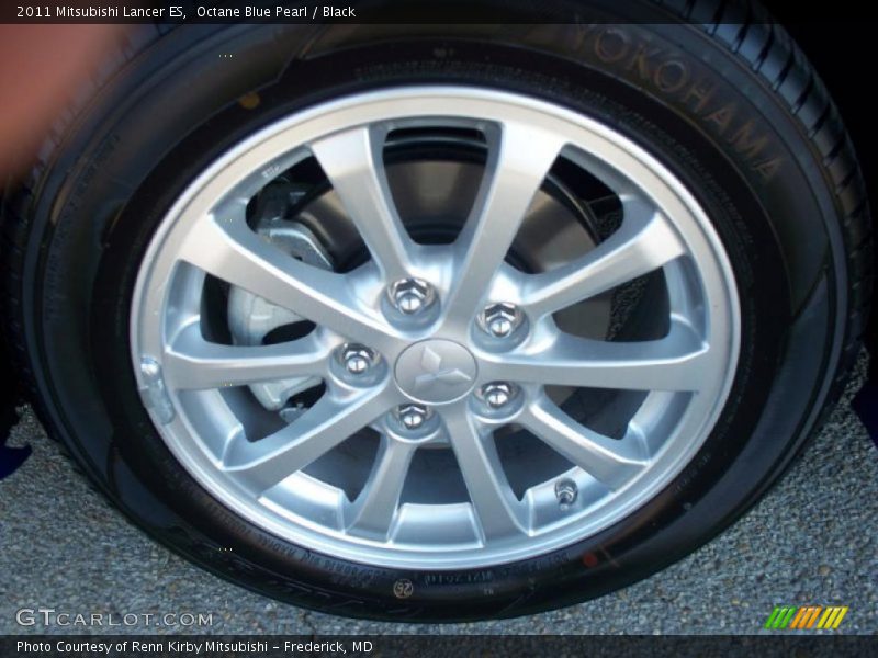 Octane Blue Pearl / Black 2011 Mitsubishi Lancer ES