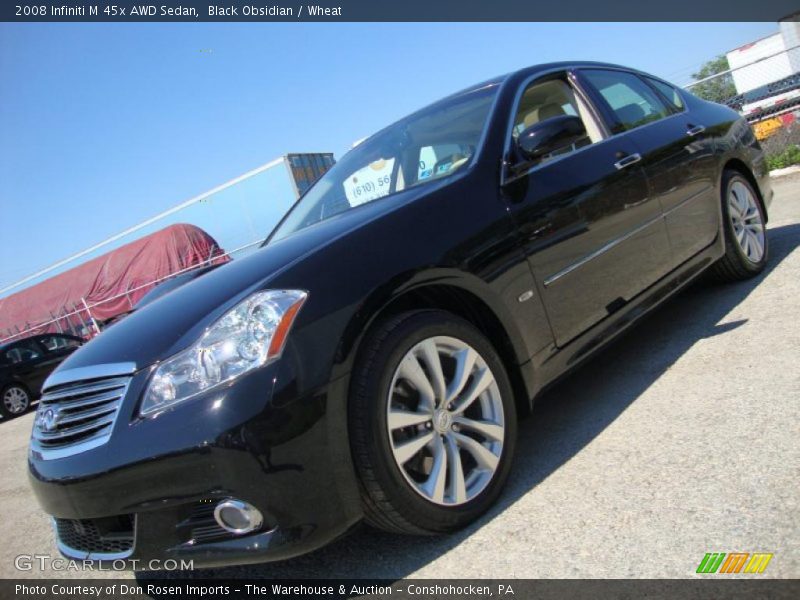 Black Obsidian / Wheat 2008 Infiniti M 45x AWD Sedan