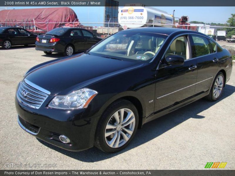 Black Obsidian / Wheat 2008 Infiniti M 45x AWD Sedan