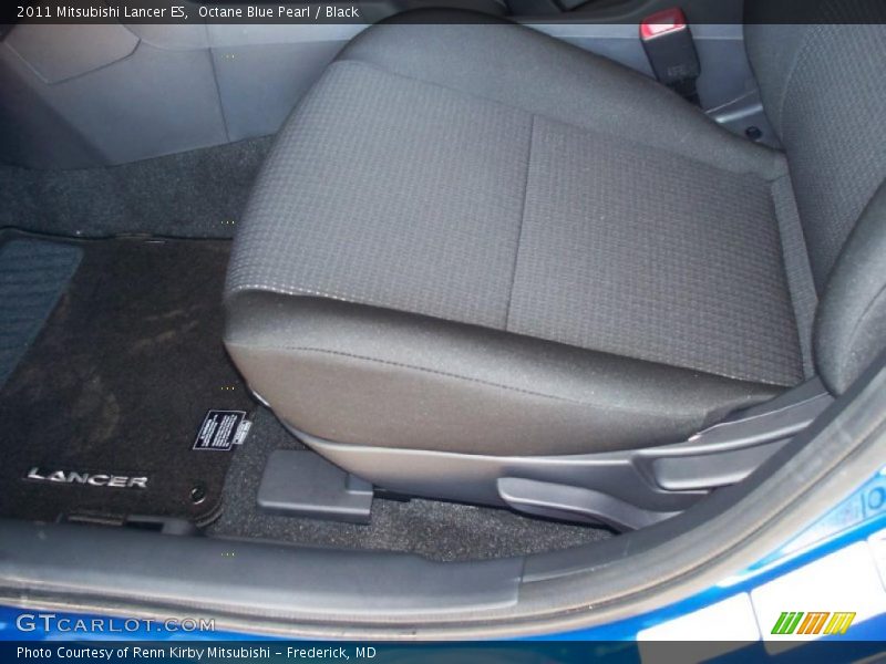 Octane Blue Pearl / Black 2011 Mitsubishi Lancer ES