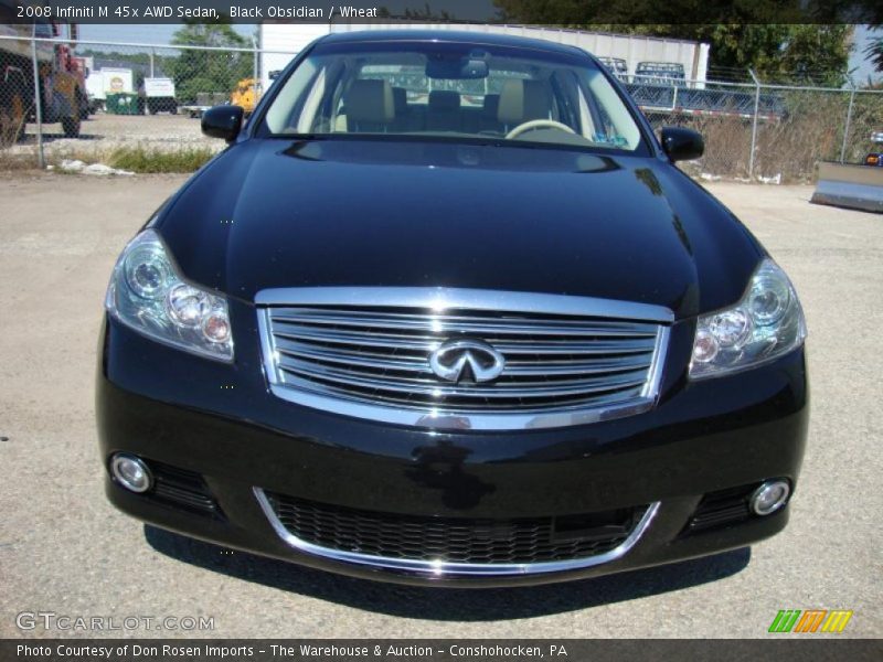 Black Obsidian / Wheat 2008 Infiniti M 45x AWD Sedan
