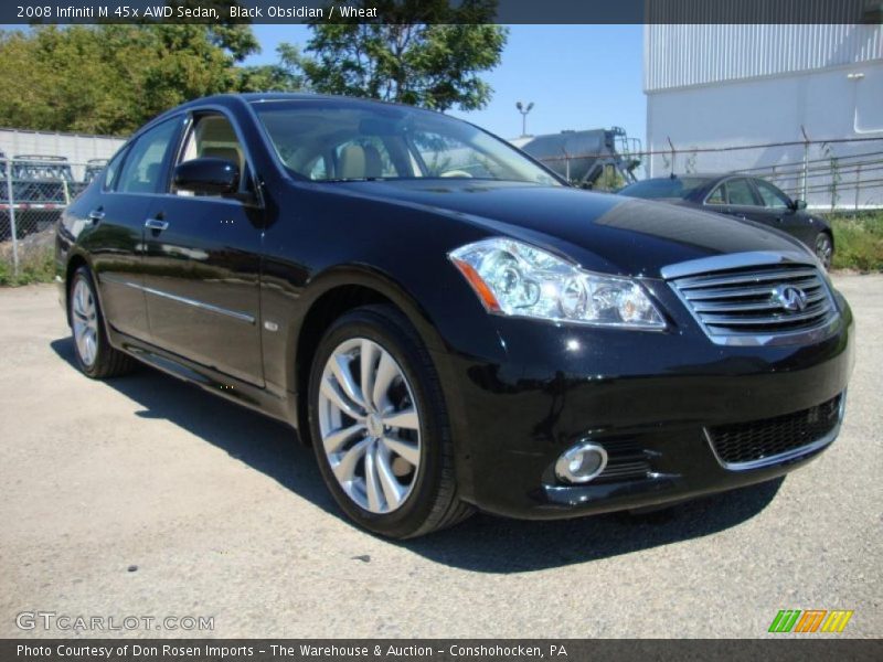 Black Obsidian / Wheat 2008 Infiniti M 45x AWD Sedan