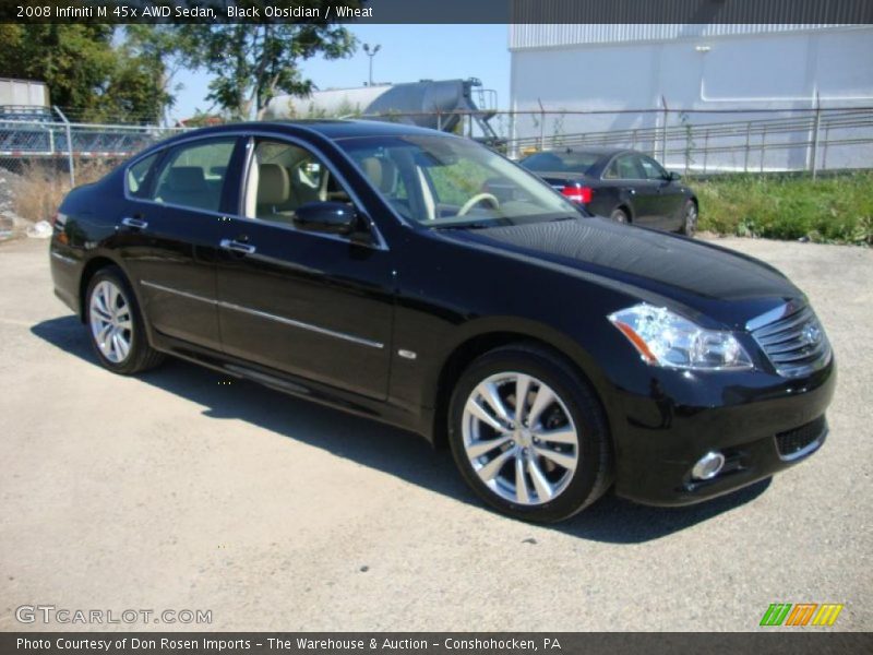 Black Obsidian / Wheat 2008 Infiniti M 45x AWD Sedan