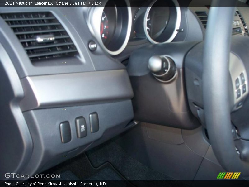 Octane Blue Pearl / Black 2011 Mitsubishi Lancer ES