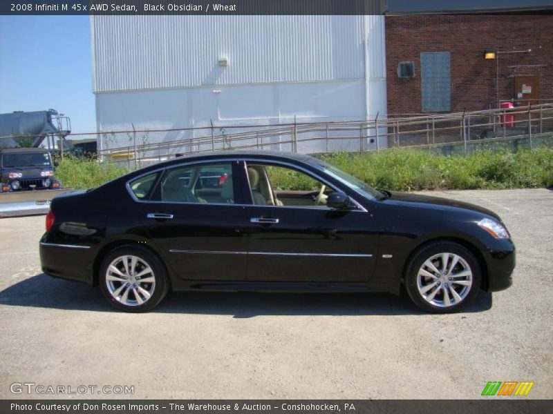 Black Obsidian / Wheat 2008 Infiniti M 45x AWD Sedan