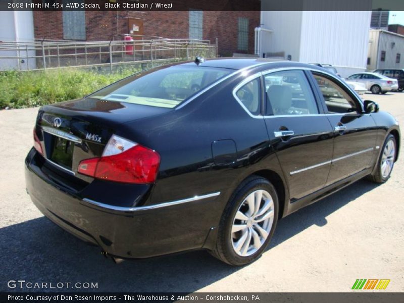 Black Obsidian / Wheat 2008 Infiniti M 45x AWD Sedan