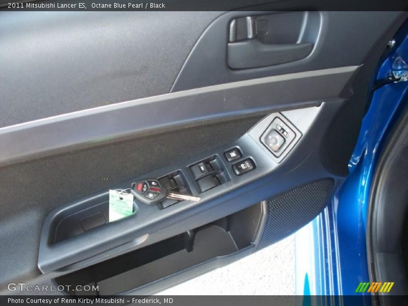 Octane Blue Pearl / Black 2011 Mitsubishi Lancer ES
