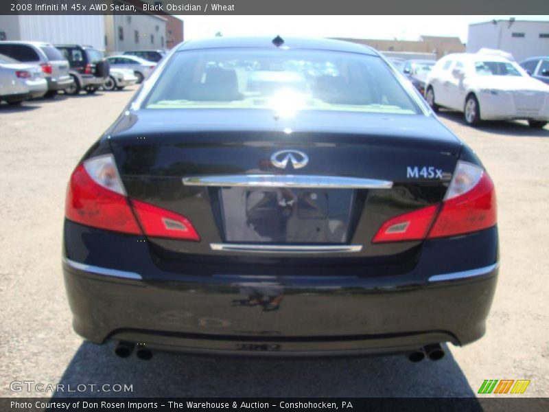 Black Obsidian / Wheat 2008 Infiniti M 45x AWD Sedan