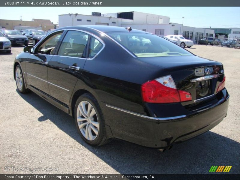 Black Obsidian / Wheat 2008 Infiniti M 45x AWD Sedan